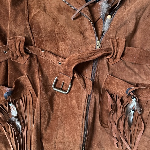 Suede Fringe Leather Jacket - Picture 3 of 5